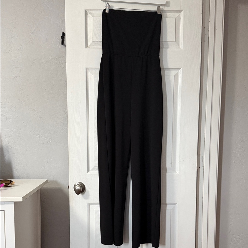 Guess Black Strapless Jumpsuit